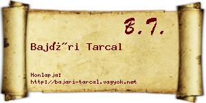 Bajári Tarcal névjegykártya